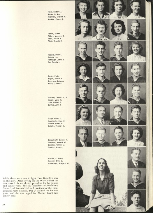 1946_Mildred with Classmates